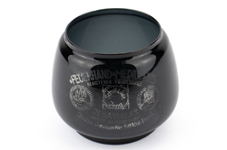 NOS Glass globe - Feuerhand 225 MEDIUM - BLACK / GREY