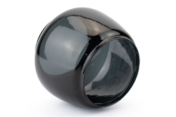 NOS Glass globe - Feuerhand 225 MEDIUM - BLACK / GREY