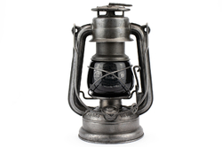 NOS Glass globe - Feuerhand 225 MEDIUM - BLACK / GREY