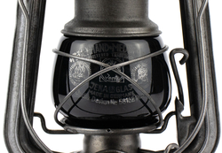 NOS Glass globe - Feuerhand 225 MEDIUM - BLACK / GREY